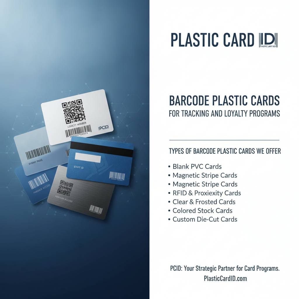Types of Barcode Plastic Cards We Offer