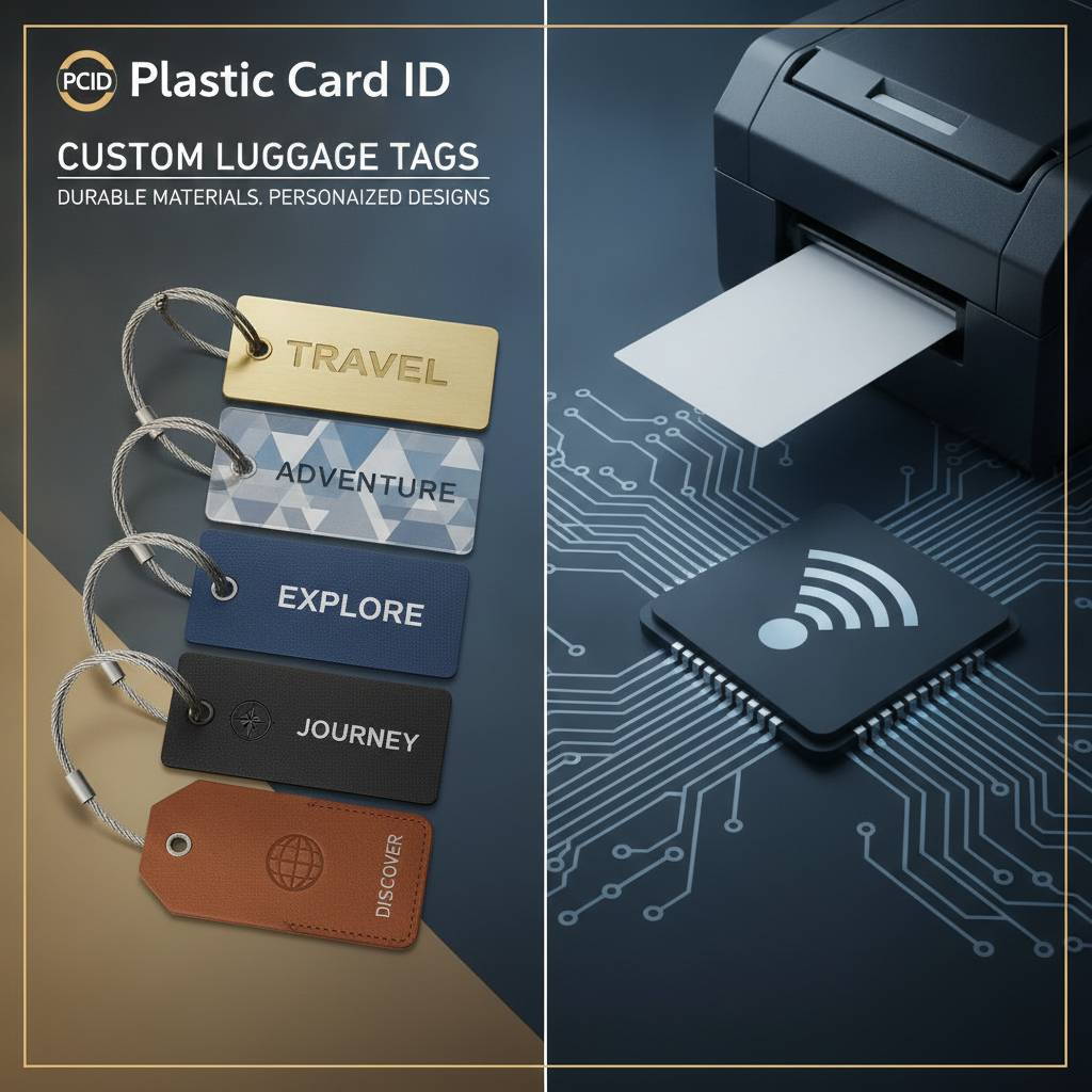 Our Custom Luggage Tag Printing Options and Materials