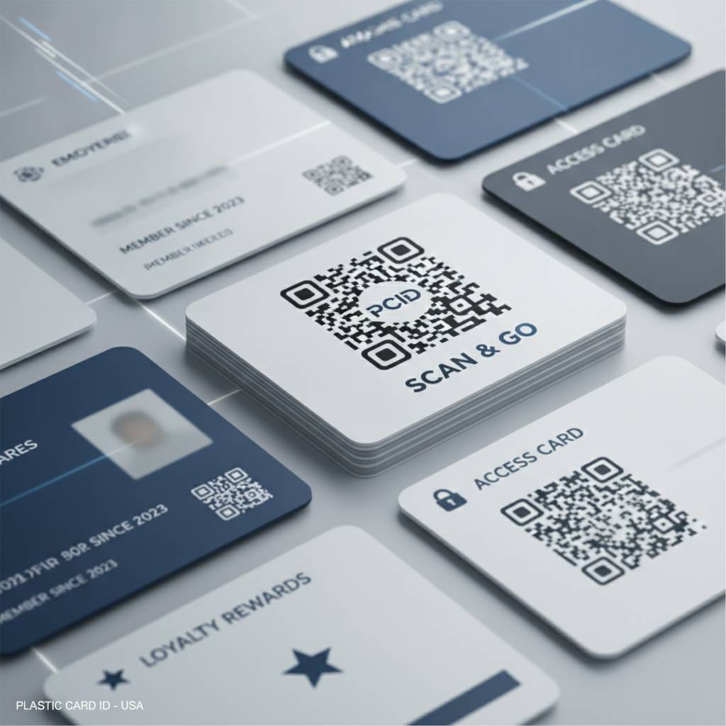 Membership, ID, and Access Control Cards with QR Technology
