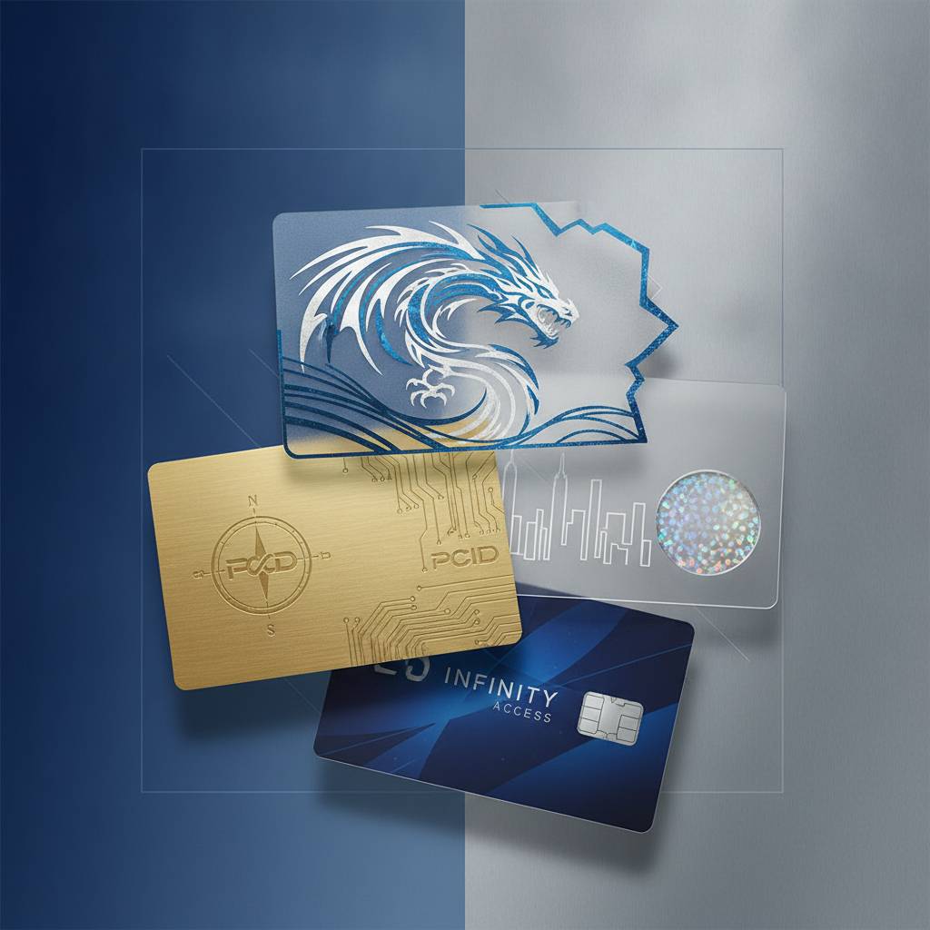Specialty Cards: Clear Plastic, Custom Shapes, and Luxury Metal Options