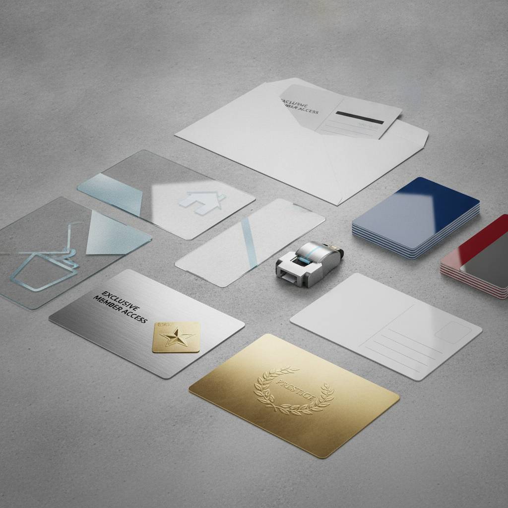 Specialty Cards: Clear, Custom-Shaped, and Luxury Metal Options